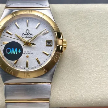 Omega Constellation 123.20.38.21.02.006 Replica - Quadrante Argento Acciaio Inossidabile