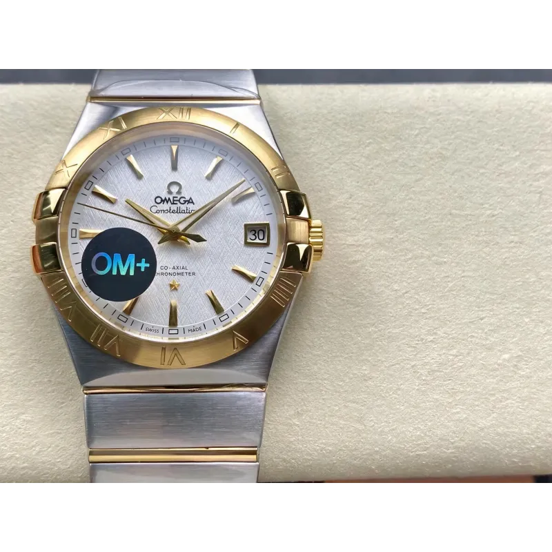 Omega Constellation 123.20.38.21.02.006 Replica - Quadrante Argento Acciaio Inossidabile