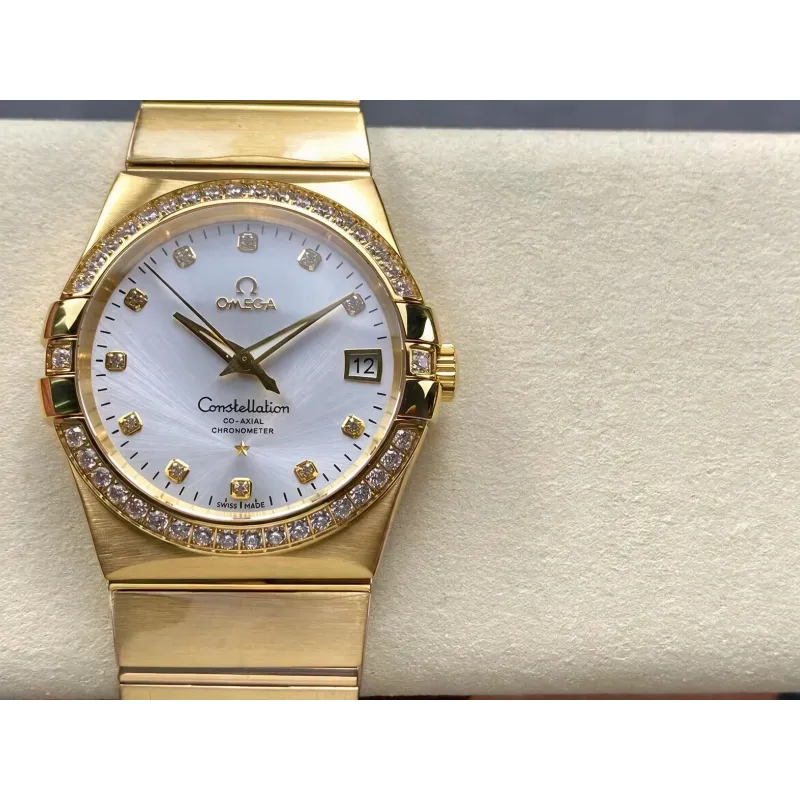 Omega Constellation 123.55.38.21.52.002 Replica - Quadrante Argento Bicolore