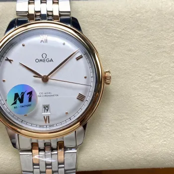 Omega De Ville 434.20.40.20.02.001 Replica - Quadrante Argento Acciaio Inossidabile