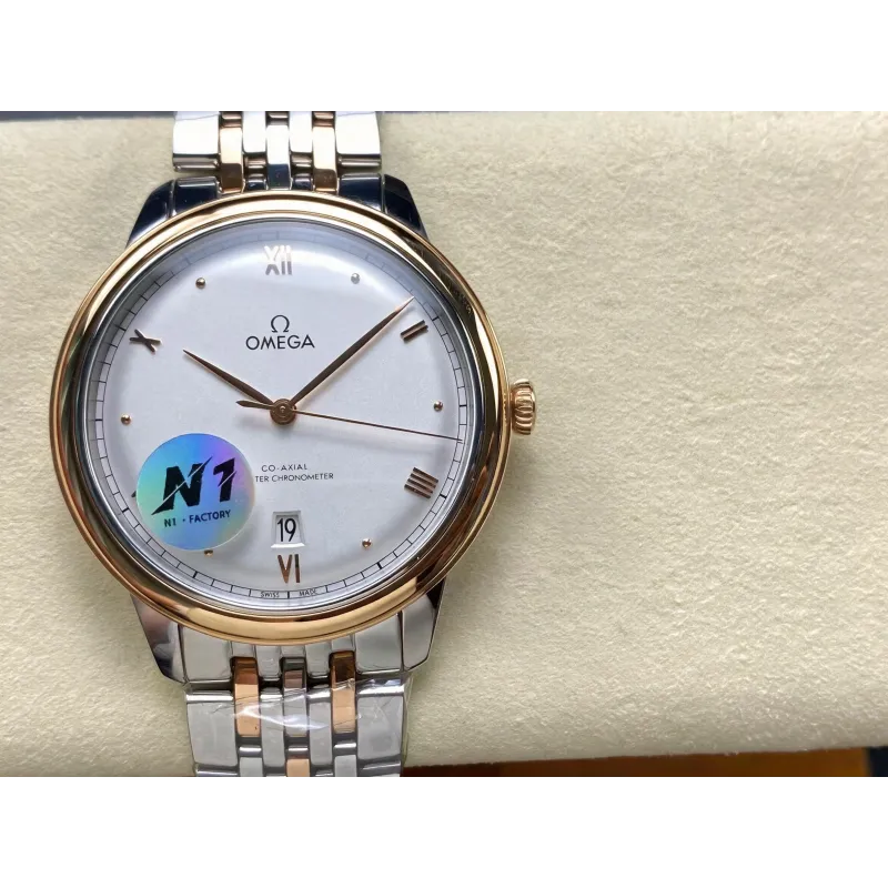 Omega De Ville 434.20.40.20.02.001 Replica - Quadrante Argento Acciaio Inossidabile
