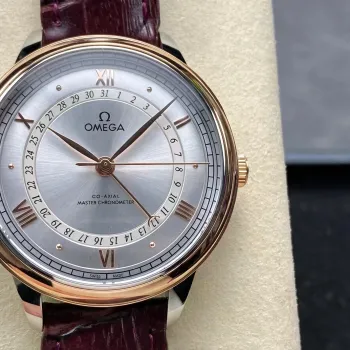 Omega De Ville 434.23.42.22.02.001 Replica - Quadrante Argento Acciaio Inossidabile