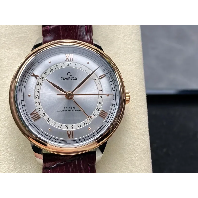 Omega De Ville 434.23.42.22.02.001 Replica - Quadrante Argento Acciaio Inossidabile