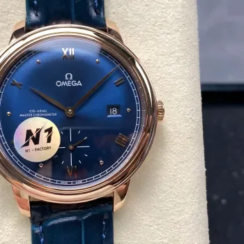 Omega De Ville 434.53.41.20.03.001 Replica - Quadrante Blu Bicolore