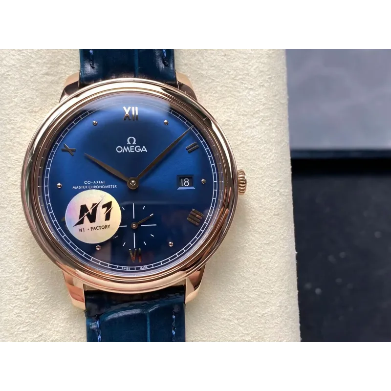 Omega De Ville 434.53.41.20.03.001 Replica - Quadrante Blu Bicolore