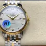 Omega De Ville 424.20.37.20.02.001 Replica - Quadrante Argento Acciaio Inossidabile