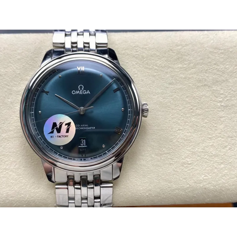 Omega De Ville 434.10.40.20.10.001 Replica - Quadrante Verde Acciaio Inossidabile