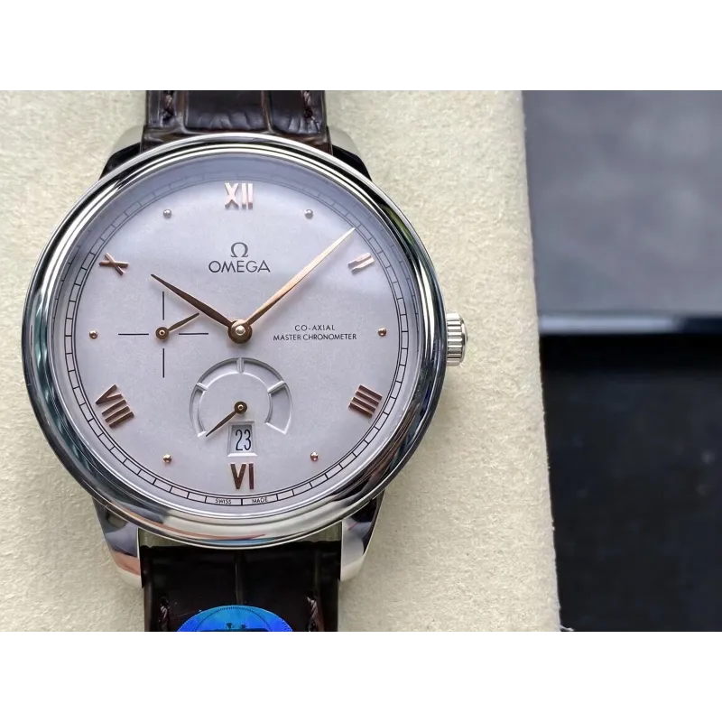 Omega De Ville 434.13.41.21.06.001 Replica - Quadrante Argento Acciaio Inossidabile