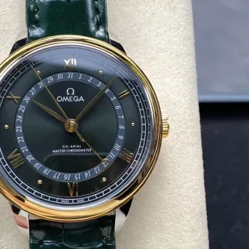 Omega De Ville 434.23.42.22.10.001 Replica - Quadrante Verde Acciaio Inossidabile