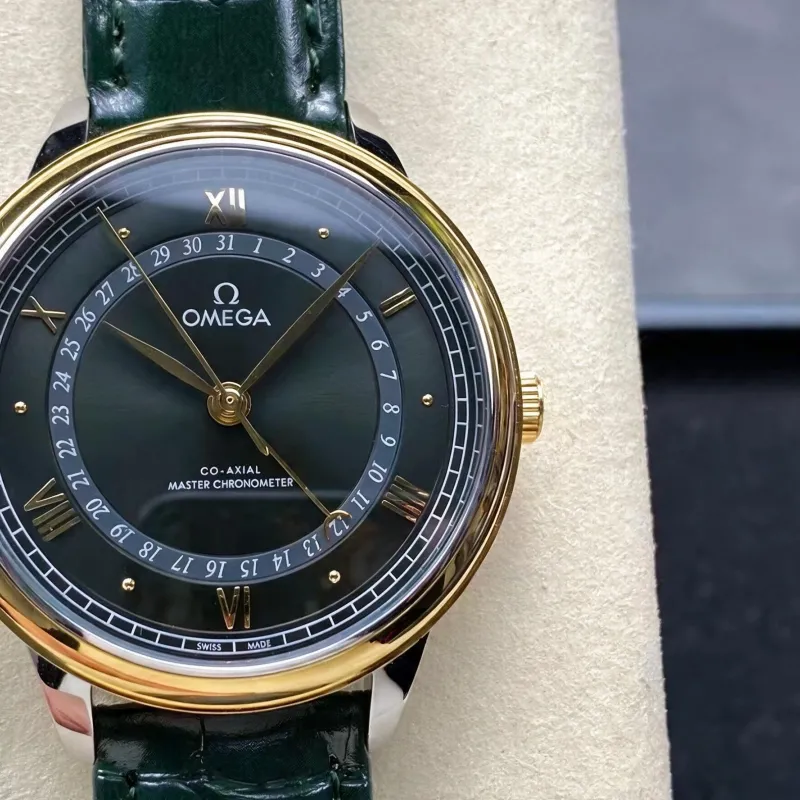Omega De Ville 434.23.42.22.10.001 Replica - Quadrante Verde Acciaio Inossidabile