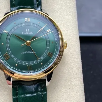 Omega De Ville 434.23.42.22.10.001 Replica - Quadrante Verde Acciaio Inossidabile