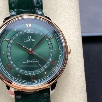 Omega De Ville 434.23.42.22.10.001 Replica - Quadrante Verde Acciaio Inossidabile