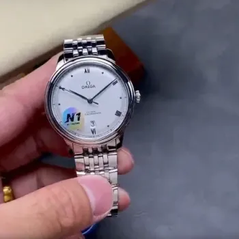 Omega De Ville 434.10.40.20.02.001 Replica - Quadrante Argento Acciaio Inossidabile