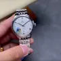 Omega De Ville 434.10.40.20.02.001 Replica - Quadrante Argento Acciaio Inossidabile