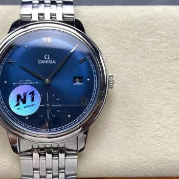 Omega De Ville 434.10.41.20.03.001 Replica - Quadrante Blu Acciaio Inossidabile