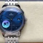 Omega De Ville 434.10.41.20.03.001 Replica - Quadrante Blu Acciaio Inossidabile