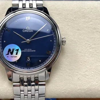Omega De Ville 434.10.40.20.03.001 Replica - Quadrante Blu Acciaio Inossidabile
