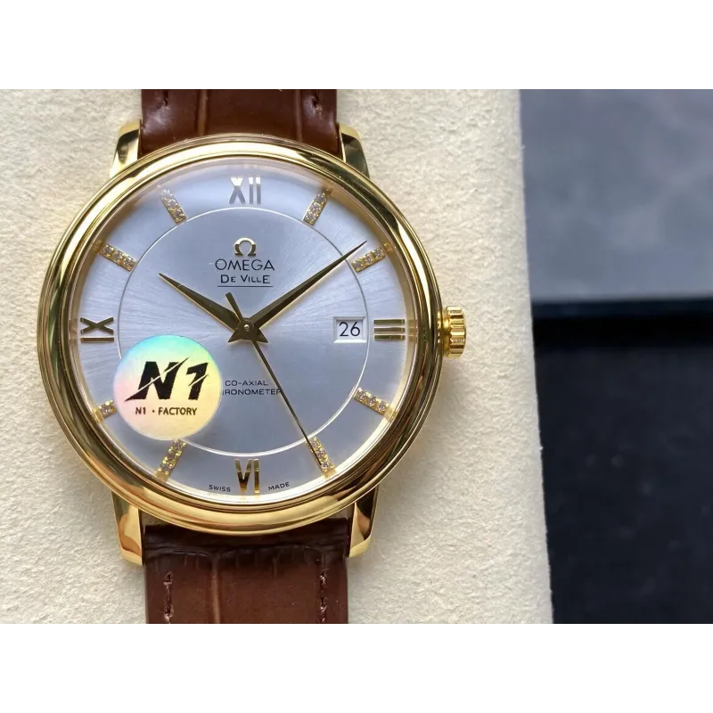 Omega De Ville 424.53.40.20.52.001 Replica - Quadrante Argento Bicolore