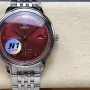 Omega De Ville 434.10.41.20.11.001 Replica - Quadrante Rosso Acciaio Inossidabile