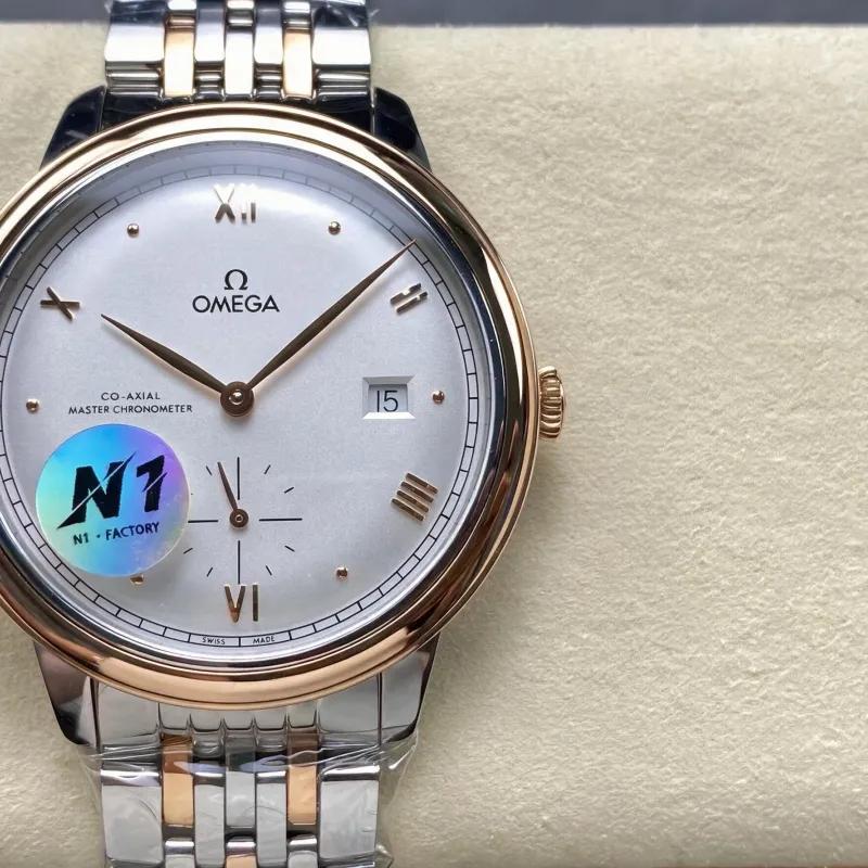 Omega De Ville 434.20.41.20.02.001 Replica - Quadrante Argento Acciaio Inossidabile