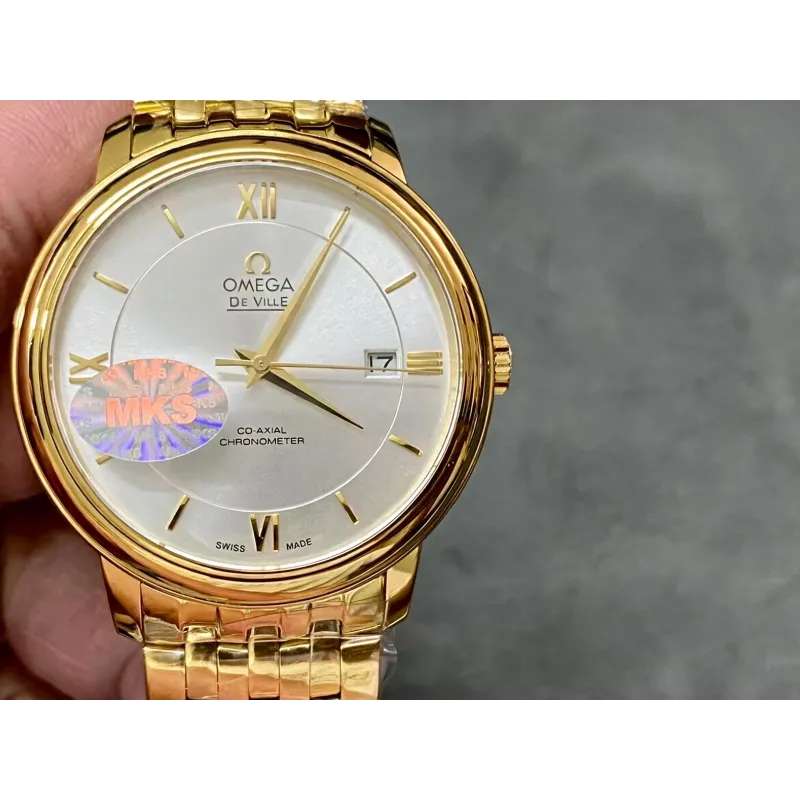 Omega De Ville 424.50.37.20.02.002 Replica - Quadrante Argento Bicolore