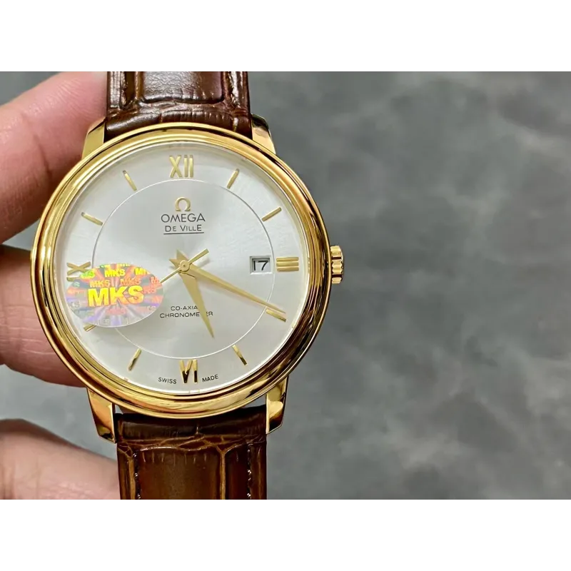 Omega De Ville 424.53.40.20.02.002 Replica - Quadrante Argento Bicolore