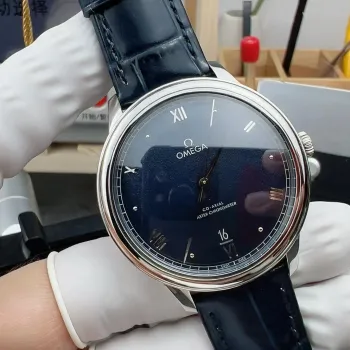 Omega De Ville 434.13.40.20.03.001 Replica - Quadrante Blu Acciaio Inossidabile