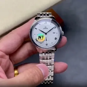 Omega De Ville 434.10.41.20.02.001 Replica - Quadrante Argento Acciaio Inossidabile
