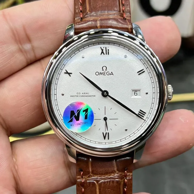 Omega De Ville 434.13.41.20.02.001 Replica - Quadrante Argento Acciaio Inossidabile