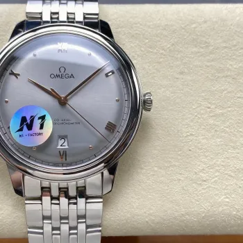 Omega De Ville 434.10.40.20.06.001 Replica - Quadrante Grigio Acciaio Inossidabile