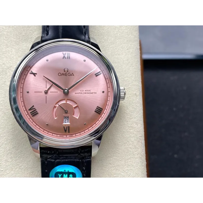 Omega De Ville 434.13.41.21.10.001 Replica - Quadrante Rosa Acciaio Inossidabile
