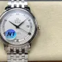 Omega De Ville 424.10.40.20.02.005 Replica - Quadrante Argento Acciaio Inossidabile