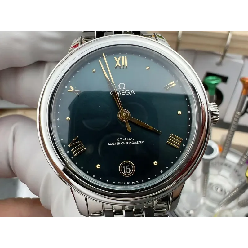 Omega De Ville Donna 434.10.34.20.10.001 Replica - Quadrante Verde Acciaio Inossidabile