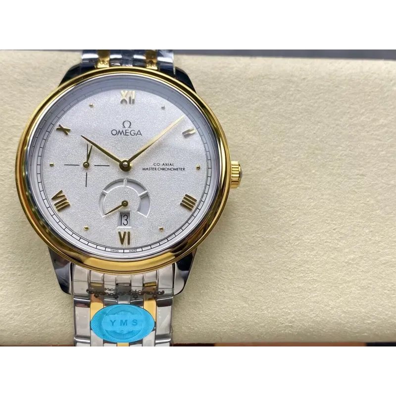 Omega De Ville 434.20.41.21.02.001 Replica - Quadrante Argento Acciaio Inossidabile