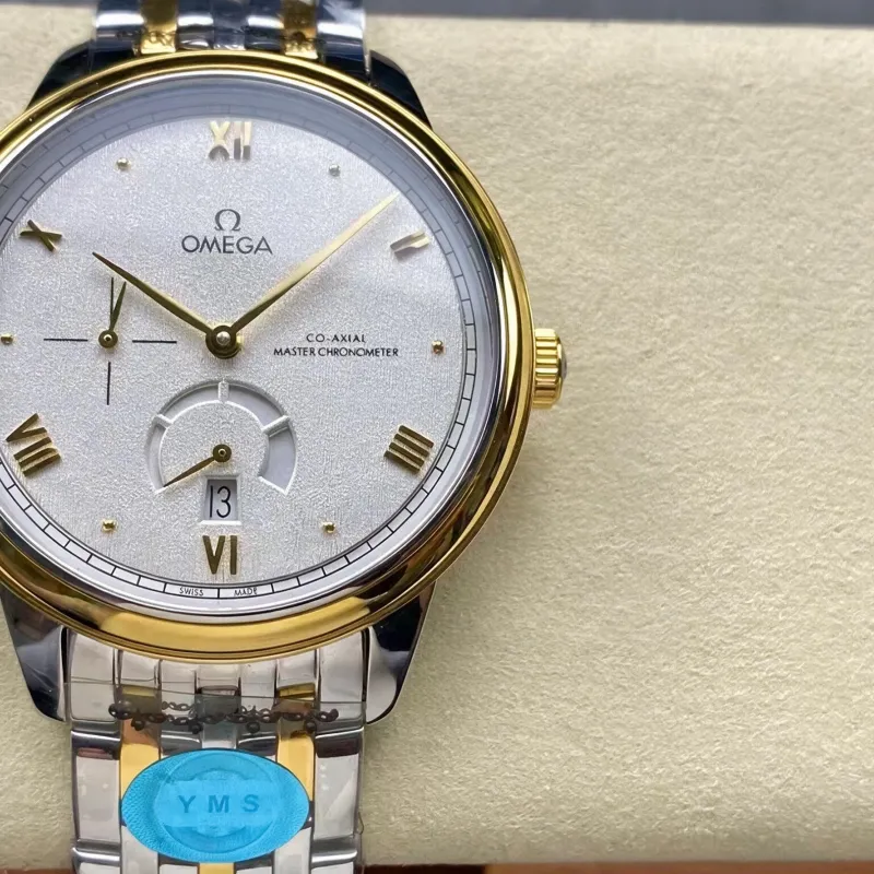 Omega De Ville 434.20.41.21.02.001 Replica - Quadrante Argento Acciaio Inossidabile
