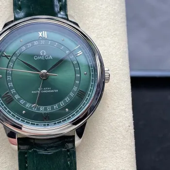 Omega De Ville 434.23.42.22.10.001 Replica - Quadrante Verde Acciaio Inossidabile