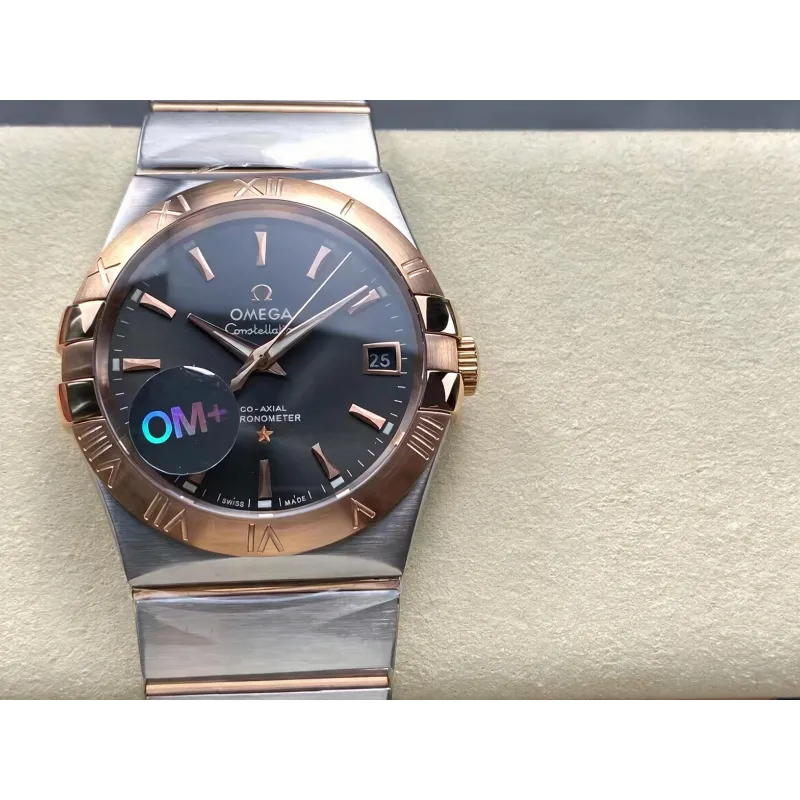 Omega Constellation 123.20.38.21.06.002 Replica - Quadrante Grigio Acciaio Inossidabile