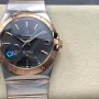 Omega Constellation 123.20.38.21.06.002 Replica - Quadrante Grigio Acciaio Inossidabile