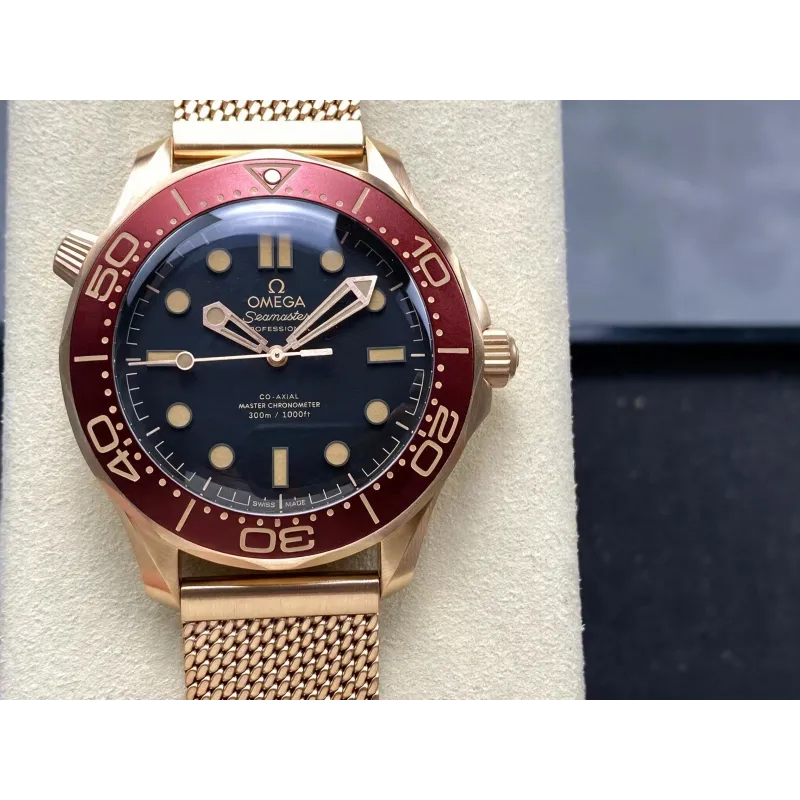 Omega Seamaster 210.90.42.20.01.003 Replica - Quadrante Nero Lunetta Scanalata
