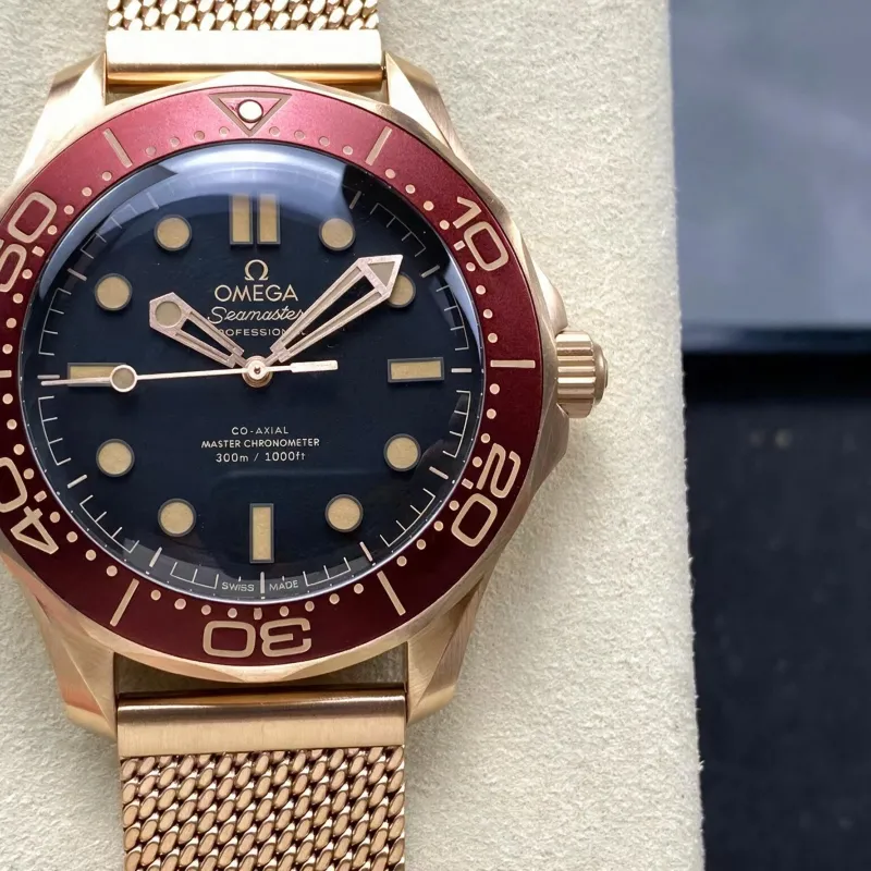 Omega Seamaster 210.90.42.20.01.003 Replica - Quadrante Nero Lunetta Scanalata
