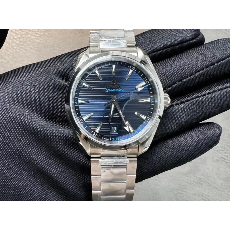 Omega Seamaster 220.10.41.21.03.001 Replica - Quadrante Blu Acciaio Inossidabile