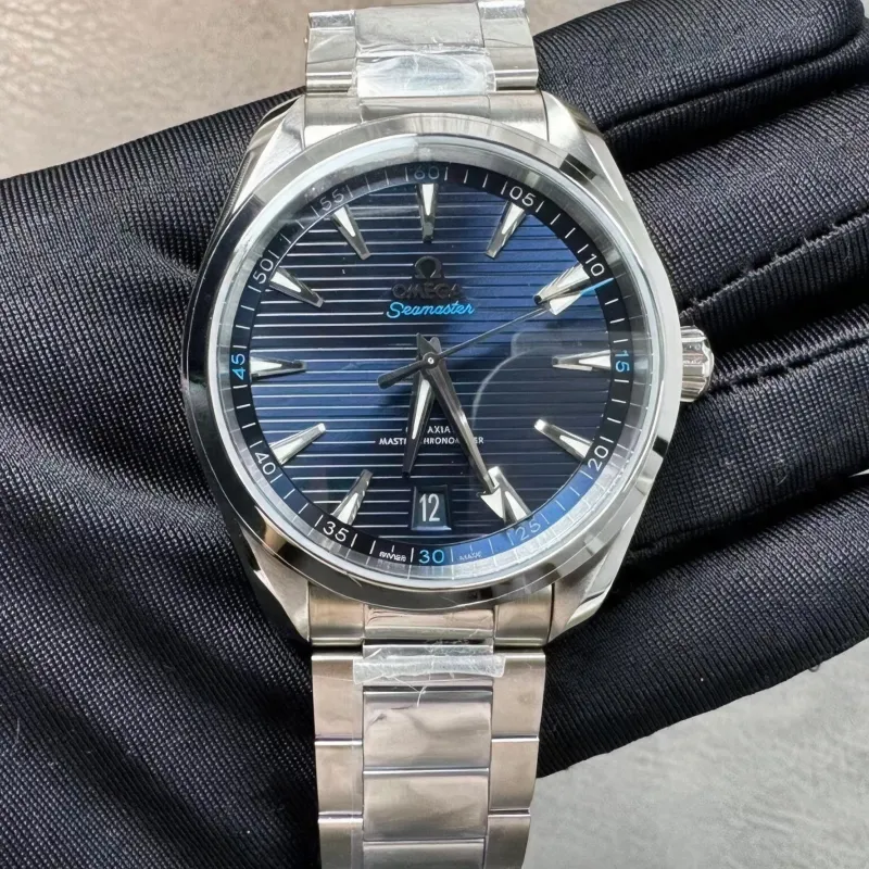 Omega Seamaster 220.10.41.21.03.001 Replica - Quadrante Blu Acciaio Inossidabile