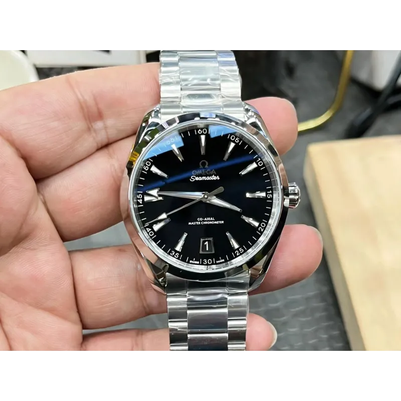 Omega Seamaster 220.10.41.21.01.002 Replica - Quadrante Nero Acciaio Inossidabile