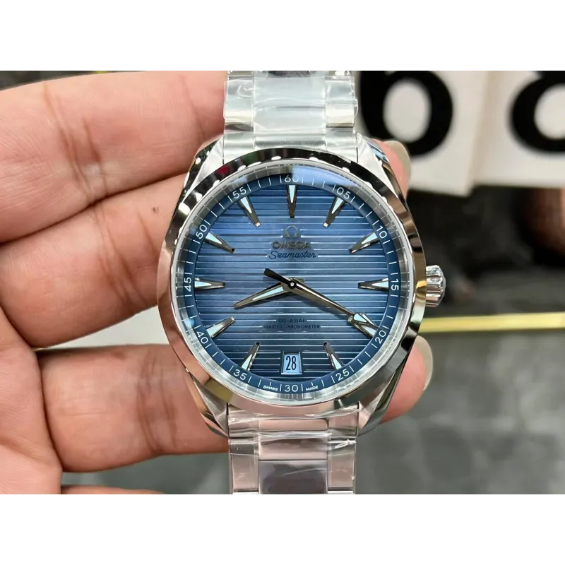 Omega Seamaster 220.10.41.21.03.005 Replica - Quadrante Blu Acciaio Inossidabile