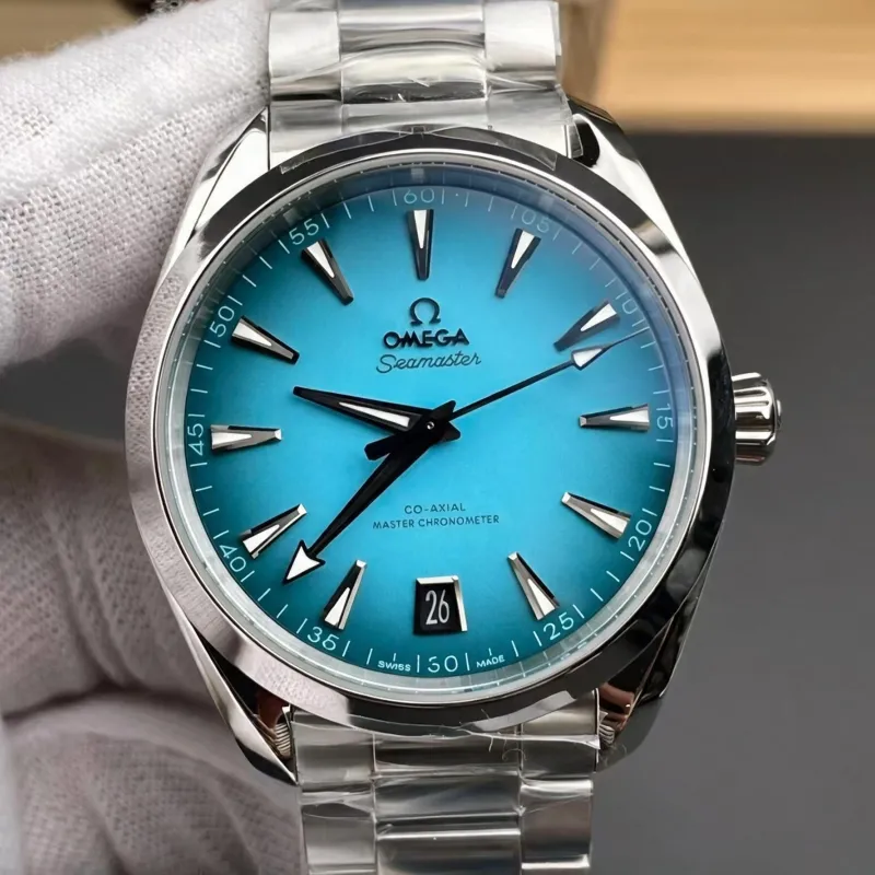 Omega Seamaster 220.10.41.21.03.006 Replica - Quadrante Blu Acciaio Inossidabile