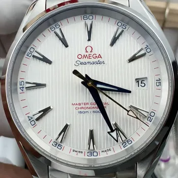 Omega Seamaster 231.10.42.21.02.004 Replica - Quadrante Argento Acciaio Inossidabile