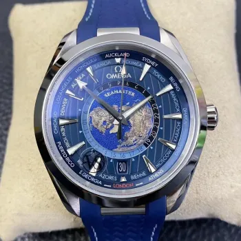 Omega Seamaster Aqua Terra 150M Worldtimer 220.12.43.22.03.001 Replica - Quadrante Blu