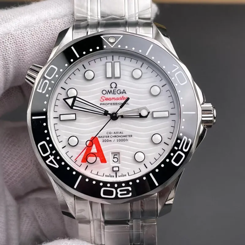 Omega Seamaster 210.30.42.20.04.001 Replica - Quadrante Bianco Lunetta Scanalata