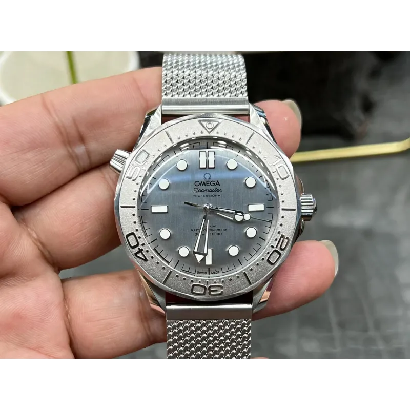 Omega Seamaster 210.30.42.20.06.002 Replica - Quadrante Grigio Lunetta Scanalata