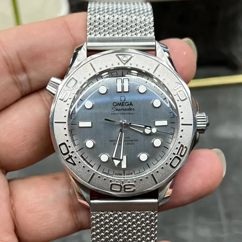 Omega Seamaster 210.30.42.20.06.002 Replica - Quadrante Grigio Lunetta Scanalata